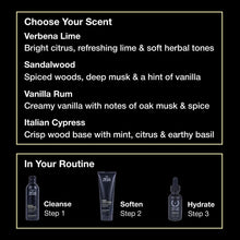 Load image into Gallery viewer, Beard Wash Set for Men, Shampoo & Conditioner Duo with Green Tea & Essential Oils, Hydrates, Softens & Strengthens Beard Hair (Made in USA) Sandalwood