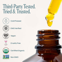 Load image into Gallery viewer, Organic Rosehip Seed Oil for Face, 100% Pure | Natural Cold Pressed Unrefined Non-Gmo | Carrier Oil for Skin, Hair & Nails