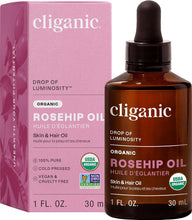 Load image into Gallery viewer, Organic Rosehip Seed Oil for Face, 100% Pure | Natural Cold Pressed Unrefined Non-Gmo | Carrier Oil for Skin, Hair & Nails