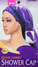 Load image into Gallery viewer, Qfitt Braid Jumbo Shower Cap, 1 pc