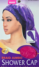 Load image into Gallery viewer, Qfitt Braid Jumbo Shower Cap, 1 pc