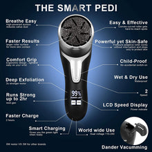 Load image into Gallery viewer, Electric Callus Remover for Feet with Vacuum, Professional Pedicure Tools Kit Callus Remover, Rechargeable Waterproof Foot File for Foot Care Deadskin Remover with 3 Heads & 2 Speed, LCD Display