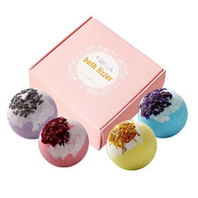 Load image into Gallery viewer, 1Pc Aromatic Bubble Bath Ball Essential Oil Petal Deep Sea Body Bath Salt Ball Natural Low Foam Bubble Bath Bombs Ball