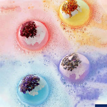 Load image into Gallery viewer, 1Pc Aromatic Bubble Bath Ball Essential Oil Petal Deep Sea Body Bath Salt Ball Natural Low Foam Bubble Bath Bombs Ball