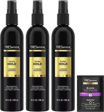 Load image into Gallery viewer, Tresemmé Extra Hold Hairspray, Non-Aerosol 3-Pack, 24H Hold & Frizz Control + Keratin Repair Hair Mask