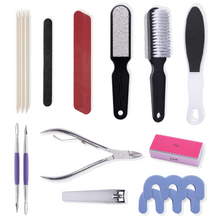 Load image into Gallery viewer, Almine Pedicure Set, 20 Pieces with Travel Bag