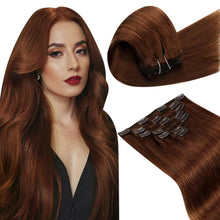 Load image into Gallery viewer, VIP Clip Extensions / Silky Straight 18" (140 g) - ClipeX System