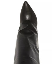 Load image into Gallery viewer, Evander Fold-Over Cuffed Knee High Wedge Dress Boots