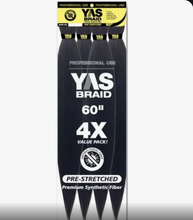 Load image into Gallery viewer, Yas Braid 4X PreStretched Braiding Hair - 60"