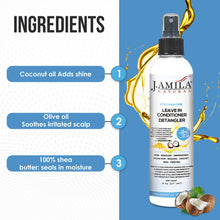 Load image into Gallery viewer, J.Amila Natural Leave In Conditioner Detangler, 8 oz