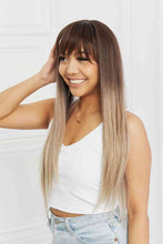 Load image into Gallery viewer, Medium Ash Blonde Synthetic Straight Wig, 26''