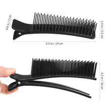 Load image into Gallery viewer, Annie Sectioning Comb Grip Clip, 2ct, Black