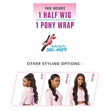 Load image into Gallery viewer, Instant Updown Halfwig Pony - IUD 6 4 Style in 1 Half Wig and Pony Drawstring (2 DARKBROWN)