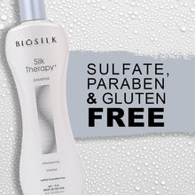 Load image into Gallery viewer, Silk Therapy Shampoo, Gentle Hair Cleanser Delivers Healthy & Shiny Hair, Great for All Hair Types, Sulfate, Paraben, & Cruelty-Free, 12 Oz