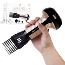 Load image into Gallery viewer, Hot & Hotter Turbo 4000 Ceramic Handless Hair Dryer Gold