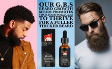 Load image into Gallery viewer, G.B.S Beard Natural Hair Growth Serum with Biotin 1 oz