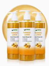 Load image into Gallery viewer, AMVital Turmeric Lemon Scrub Shower Gel