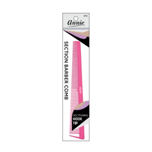 Load image into Gallery viewer, Annie Section Barber Comb with Hook Tip, 1 Count, Assorted
