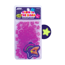 Load image into Gallery viewer, Joy Star Squishy Beads XX-Large, 60 Count, Glow-In-The-Dark Purple