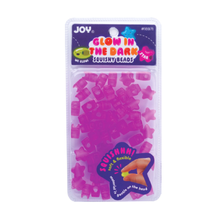 Load image into Gallery viewer, Joy Star Squishy Beads XX-Large, 60 Count, Glow-In-The-Dark Purple