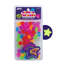 Load image into Gallery viewer, Joy Star Squishy Beads XX-Large, 60 Count, Glow-In-The-Dark Mixed Colors