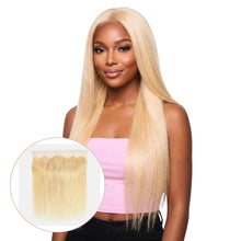 Load image into Gallery viewer, Blonde Straight 13x4 Transparent Lace Human Hair Frontal