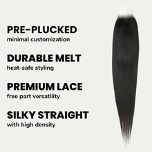 Load image into Gallery viewer, Brazilian Silky Straight 2x6 HD Lace Human Hair Closure