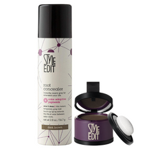 Load image into Gallery viewer, Style Edit Root Concealer Spray + Root Touch Up Duo - BRUNETTE