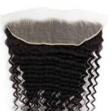 Load image into Gallery viewer, Transparent Lace Human Hair Frontal - Deep Wave 13x4