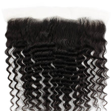 Load image into Gallery viewer, Transparent Lace Human Hair Frontal - Deep Wave 13x4