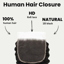 Load image into Gallery viewer, Deep Wave 6x6 HD Lace Human Hair Closure