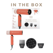 Load image into Gallery viewer, Hot & Hotter Ceramic Turbo 4000 Foldable Hair Dryer, 1 Count, Orange