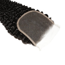 Load image into Gallery viewer, Jerry Curl 4x4 Transparent Lace Human Hair Closure