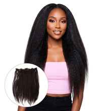 Load image into Gallery viewer, Kinky Straight 13x4 Transparent Lace Human Hair Frontal