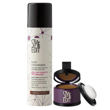 Load image into Gallery viewer, Style Edit Root Concealer Spray + Root Touch Up Duo - BRUNETTE