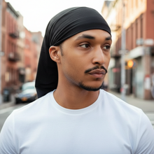 Load image into Gallery viewer, Mr. Durag Silky Satin Strap Day & Night Braid Cap, 1 Count, Black
