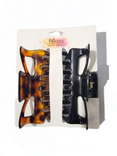 Load image into Gallery viewer, Nicole Pure Essence Fashion Hair Claws Black & Brown Mix