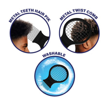 Load image into Gallery viewer, PrimeX Twist & Pik Comb, 1 Count, Black