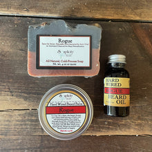 Load image into Gallery viewer, Bearded Trio Gift Set with Hard Wired Beard Oil, Balm, & Body Soap Bar