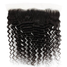 Load image into Gallery viewer, Transparent Lace Human Hair Frontal - Deep Wave 13x4