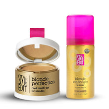 Load image into Gallery viewer, Blonde Travel Duo: Touch Up Powder and Travel Sized Concealer Spray