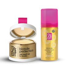 Load image into Gallery viewer, Blonde Travel Duo: Touch Up Powder and Travel Sized Concealer Spray