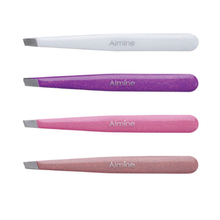 Load image into Gallery viewer, Almine Glitter Slant Tip Tweezers 24ct Display Set