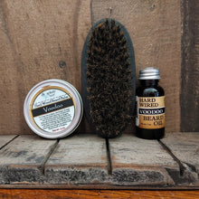 Load image into Gallery viewer, Beard-Pro Gift Set with Hard Wired Beard Oil, Balm, & Brush