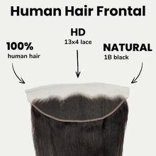 Load image into Gallery viewer, Yaki Straight 13x4 HD Lace Human Hair Frontal