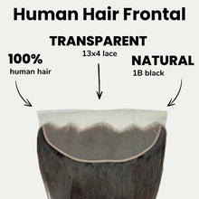 Load image into Gallery viewer, Yaki Straight 13x4 Transparent Lace Human Hair Frontal