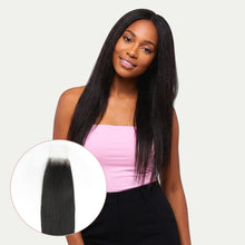 Load image into Gallery viewer, Yaki Straight 2x6 Transparent Lace Human Hair Closure