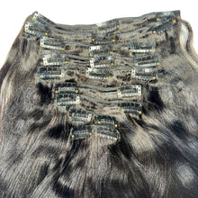 Load image into Gallery viewer, Yaki Straight Clip-In 100% Human Hair Extensions