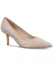 Load image into Gallery viewer, Women'S Heathere Slip-On Pointed-Toe Mid-Heel Pumps