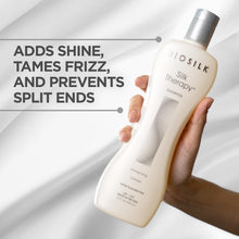 Load image into Gallery viewer, Silk Therapy Shampoo, Gentle Hair Cleanser Delivers Healthy & Shiny Hair, Great for All Hair Types, Sulfate, Paraben, & Cruelty-Free, 12 Oz
